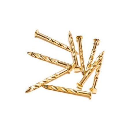 M-D Building Products M-D Screw Nails, 7.5L, Brass 91194